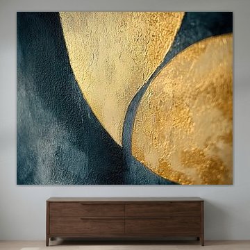 Gold und Blau von Moderne Kollektion