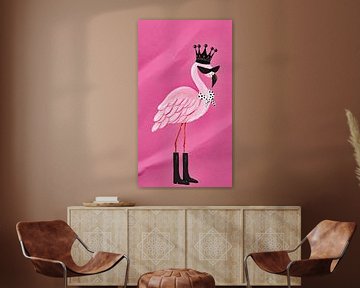 Sassy Bird in Boots van Gisela- Art for You