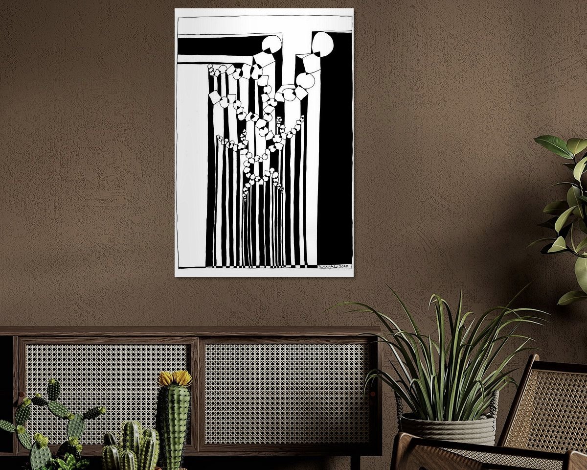 Example of the artwork in a room