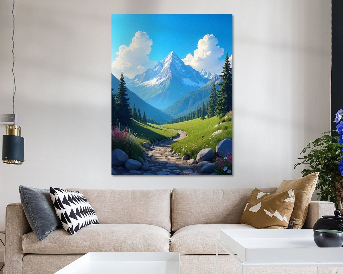 Example of the artwork in a room