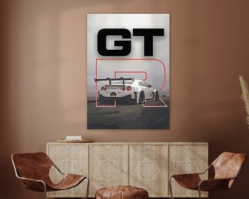 GT-R silhouet van Hazen Khan