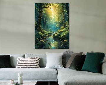 Mysterieus bosbeekje van HorizonArtistry