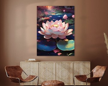 Bloeiende lotusbloem van HorizonArtistry