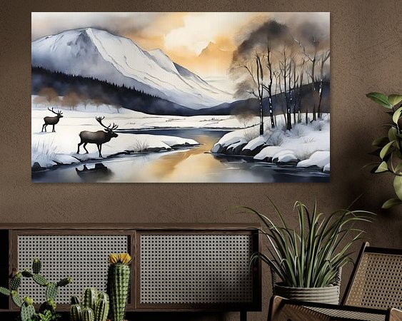 Example of the artwork in a room