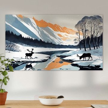 Nordland winter landscape