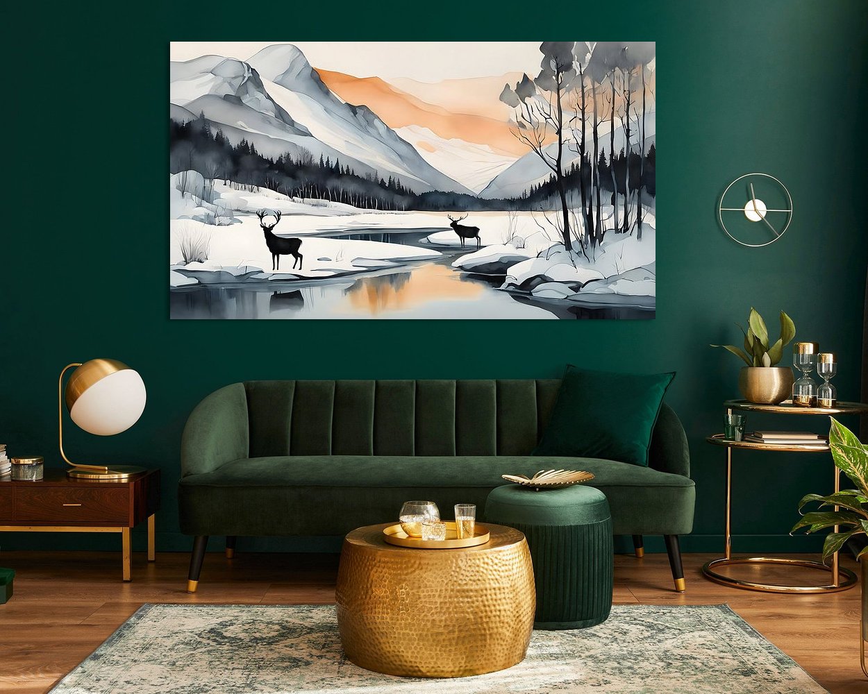 Example of the artwork in a room