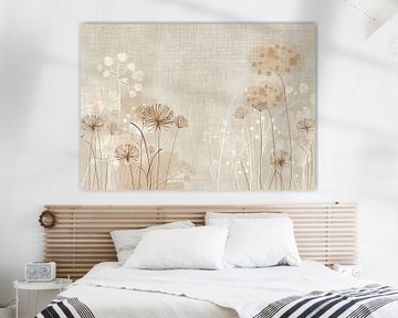 Autumn Flowers Painting | Seeds of Serenity Dance by Modern Collection