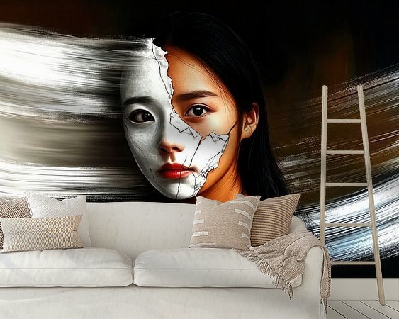 Example of the artwork in a room