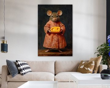 The Cheese Explorer: A Mouse Adventure in Style by But First Framing