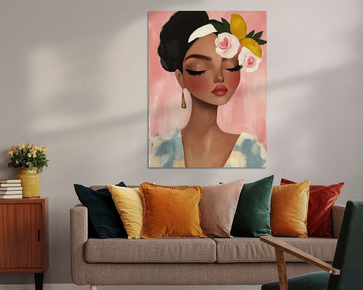 Example of the artwork in a room