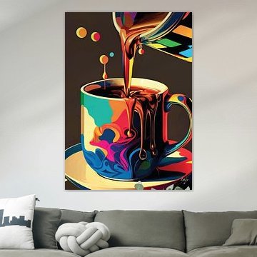 Kleurrijk koffiegenot