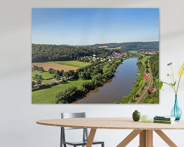 Uitzicht vanaf de Weser Skywalk van Katrin May