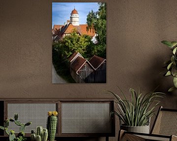 Das Löpsinger Tor in der historischen Altstadt von Nördlingen von ManfredFotos