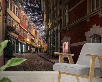 Erfurt Krämerbrücke zu Weihnachten von Mixed media vector arts