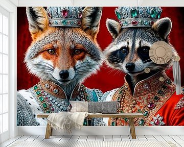 Twee koningen: Vos en wasbeer