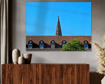 Toren van de kerk van Freiburg van Marc Lehmann