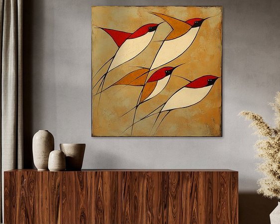 Example of the artwork in a room