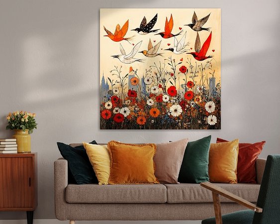 Example of the artwork in a room