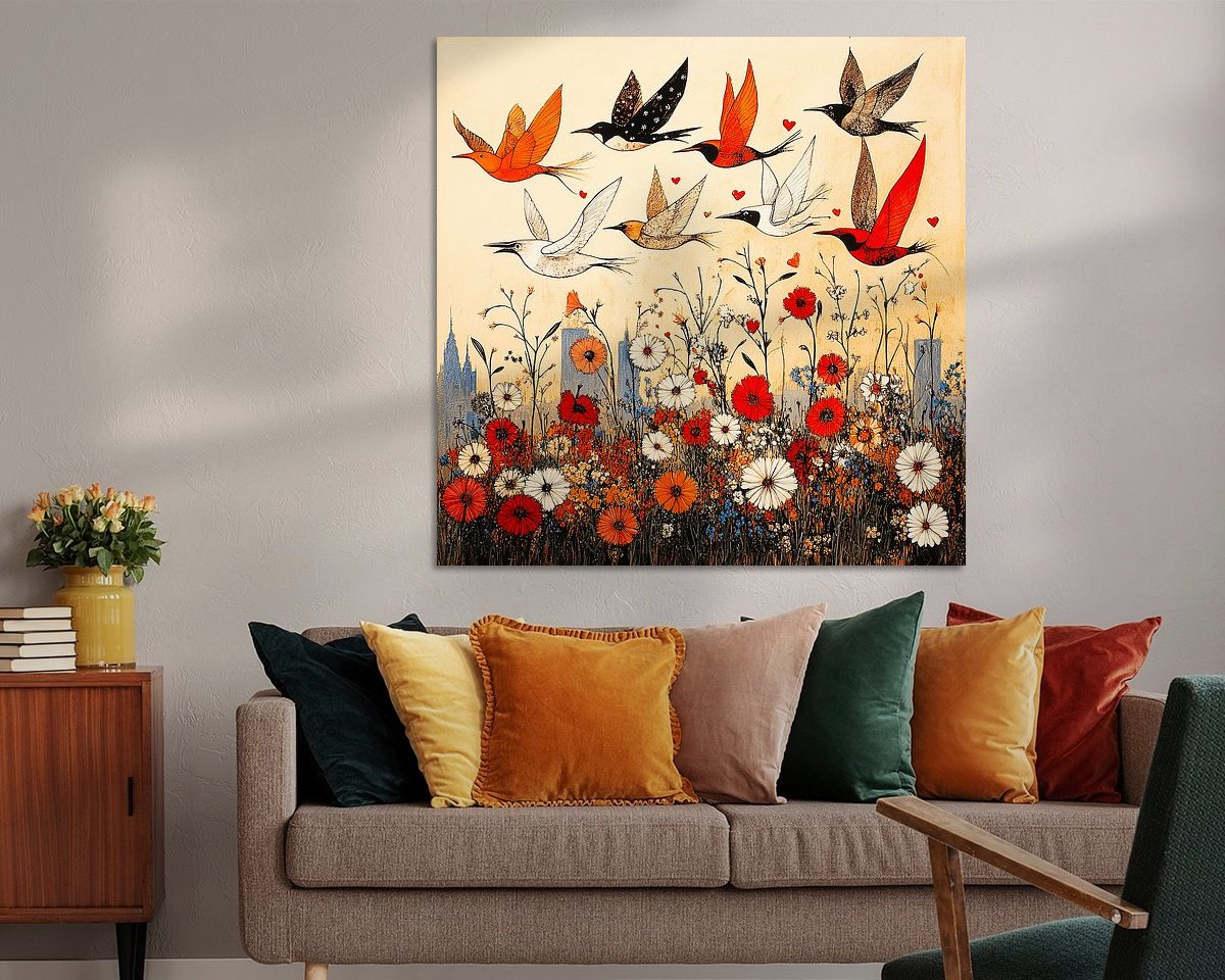Example of the artwork in a room