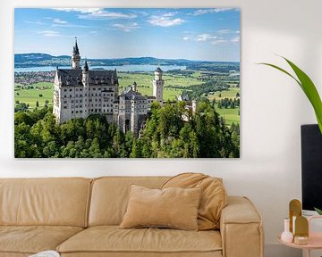 Slot Neuschwanstein in de Beierse Alpen van Pascal van den Berg
