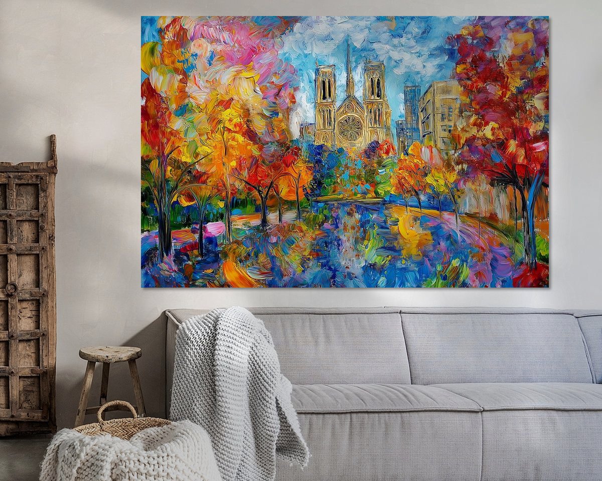 Example of the artwork in a room