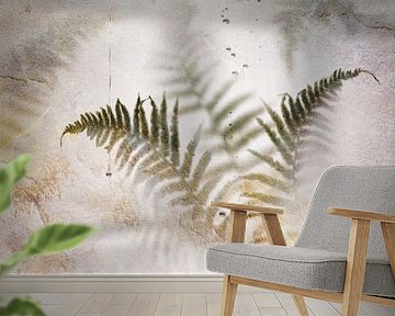 Fern on the wall.