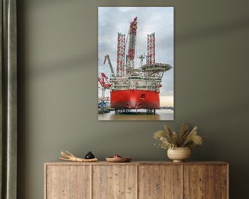Seaway Ventus installatieschip. van Jaap van den Berg