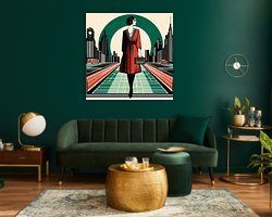 Example of the artwork in a room