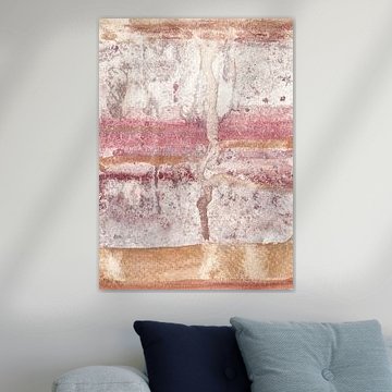 Abstract in koper, roze, bruin metallic