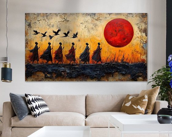 Example of the artwork in a room