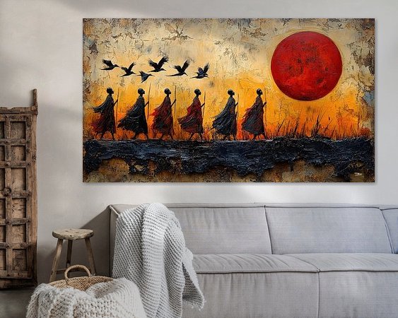 Example of the artwork in a room