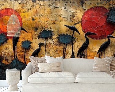 Example of the artwork in a room