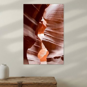 Rode rots in Antelope Canyon