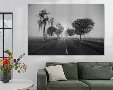 Onderweg , mistige dag... van Rudi Everaert