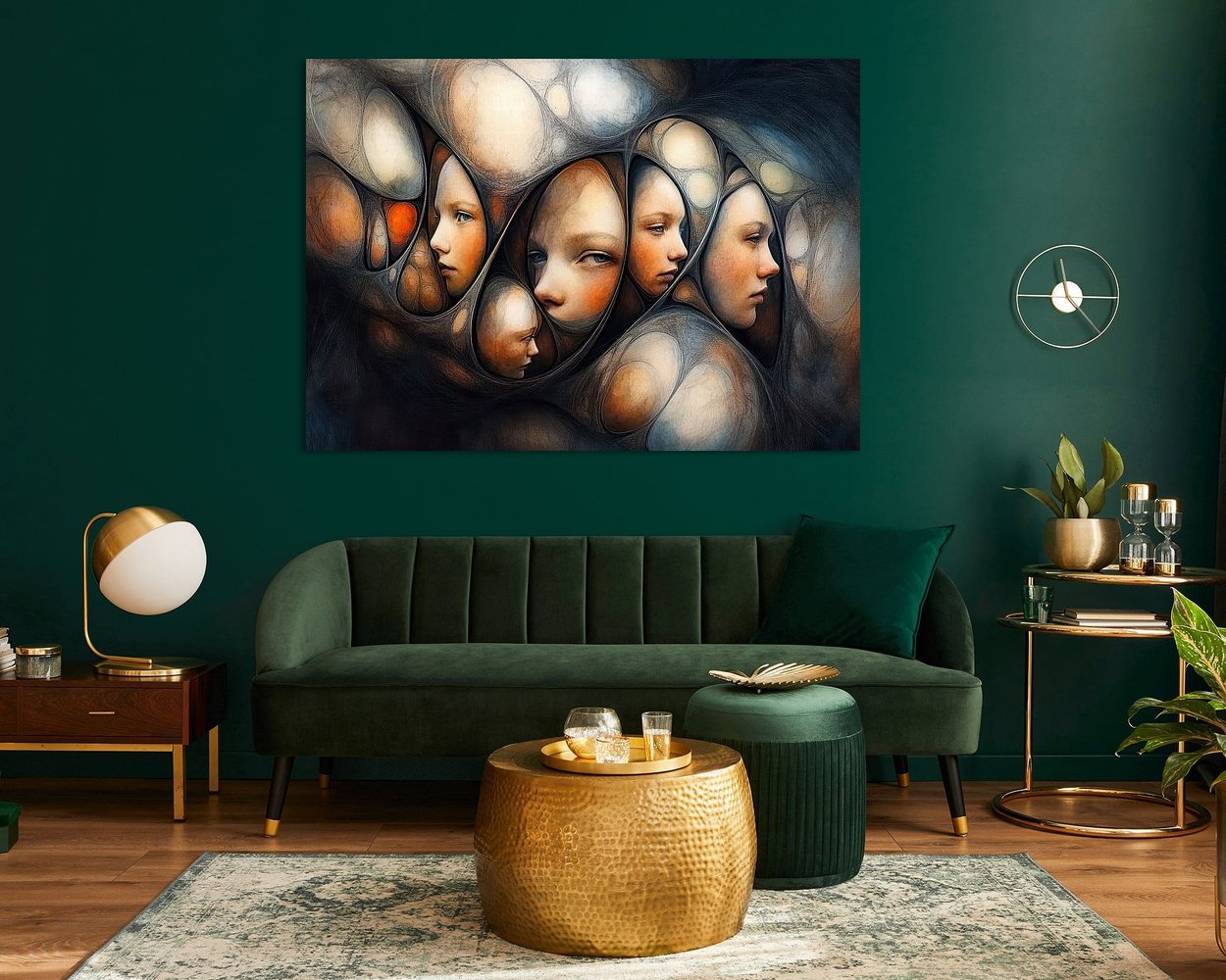 Example of the artwork in a room