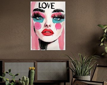 Love woman portrait by JBJart Justyna Jaszke