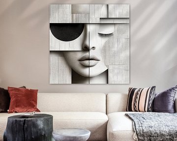 Gezicht in Abstractie van Bianca ter Riet