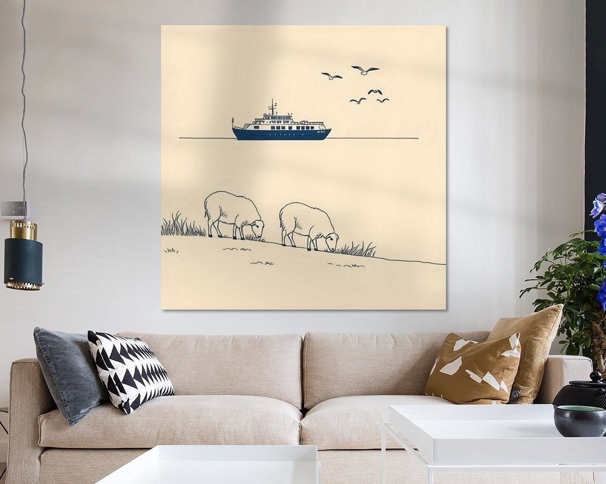 Example of the artwork in a room