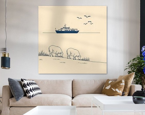 Example of the artwork in a room