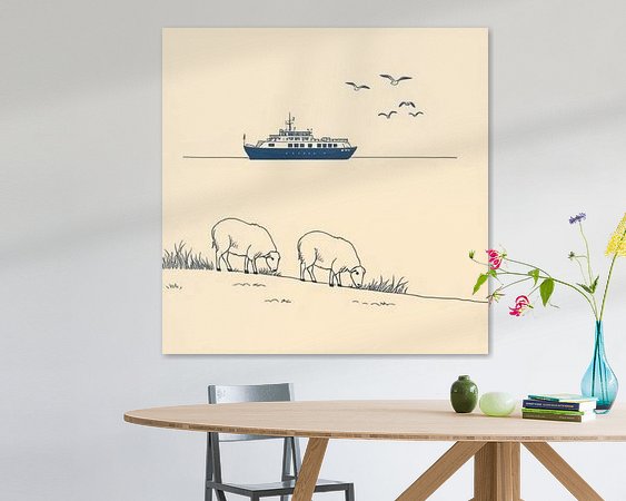 Example of the artwork in a room