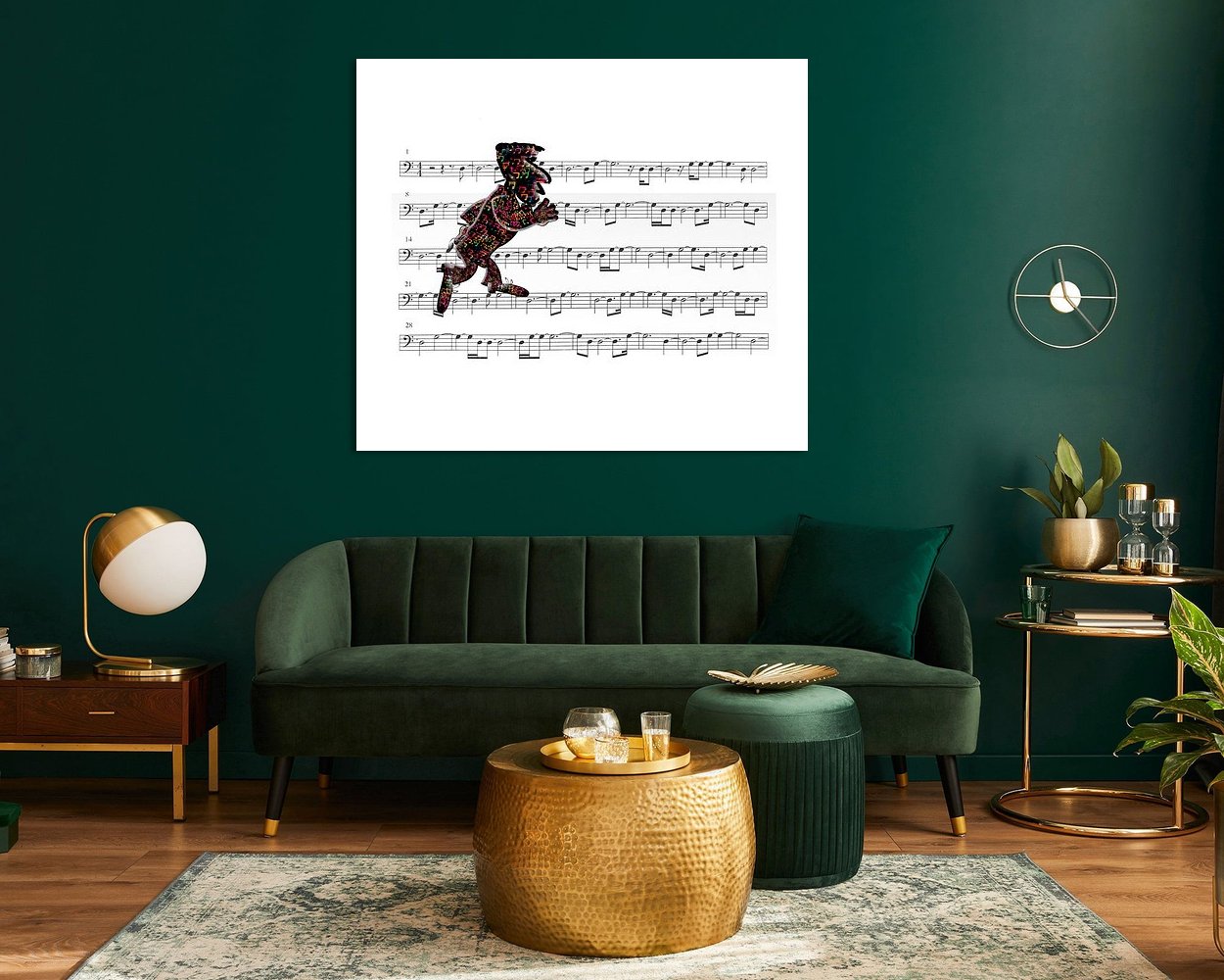 Example of the artwork in a room
