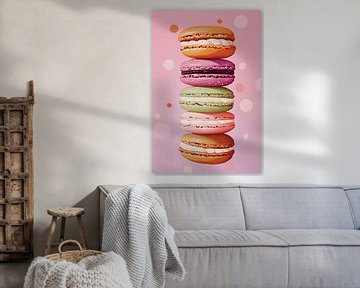 Macarons | Stapel Zoete Macarons van De Mooiste Kunst