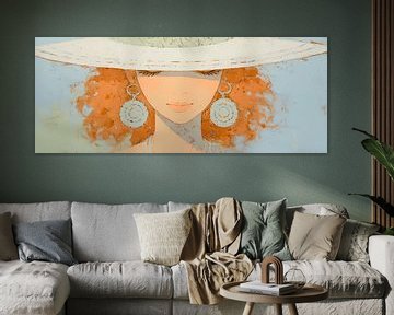 Vrouwenportret | Echoes of Elegance van De Mooiste Kunst
