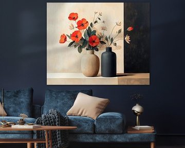 Elegance in Red and Black by Zen and More