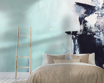 Set mint rosa blau abstrakt