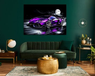 Lamborghini Sesto Elemento Nachtmaan 2 van MIROKKU