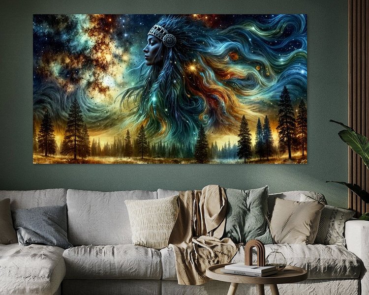 Example of the artwork in a room