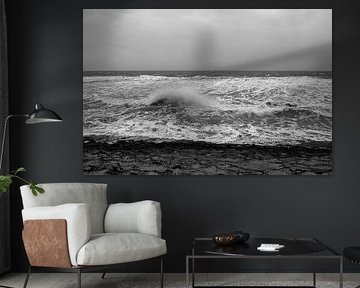 Raging sea