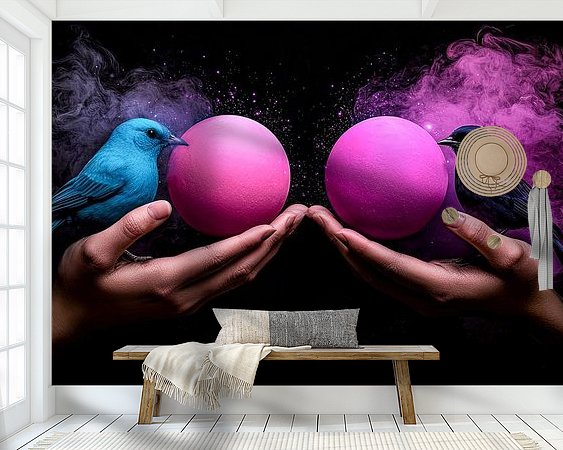 Example of the artwork in a room