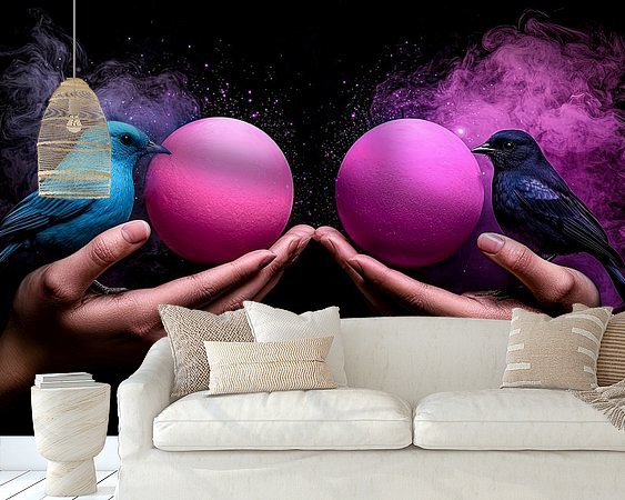 Example of the artwork in a room